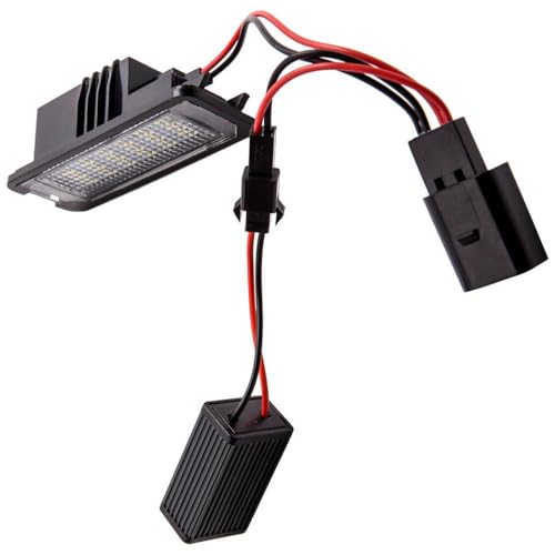 Luces de matrícula LED para solucionar bombillas fundidas en Golf MK4 y Polo CC 4