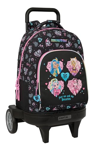 Monster High - Grand Sac à Dos à roulettes Compact Evolution, Amovible, Idéal pour Les Enfants de Différents Âges, Confortable et Polyvalent, Qualité et...