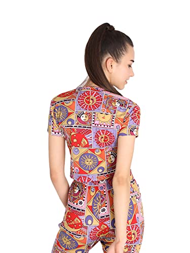 Image of CHKOKKO Women's Polyester Regular Fit Crop Top