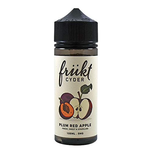 Frukt Cyder E-Liquid - Plum Red Apple 0mg 100ml Shortfill (Nicotine Free)