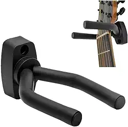 Suporte De Parede Ajustável Para Violão Guitarra Violino Baixo Cavaquinho Instrumentos de Cordas em Geral Cor Preto Ejp