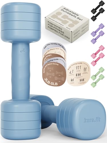 kure.fit Adjustable Dumbbell Set｜2LB 3LB 4LB 5LB...
