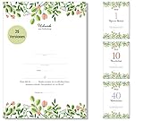 Frank Paperman® | Geschenke zum Hochzeitstag | Ehejubiläum | Urkunde Hochzeitstag Geschenkidee | floral | Vordruck im DIN-A4-Format