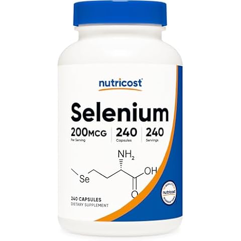 Nutricost Selenium 200mcg, 240 Vegetarian Capsules Cover