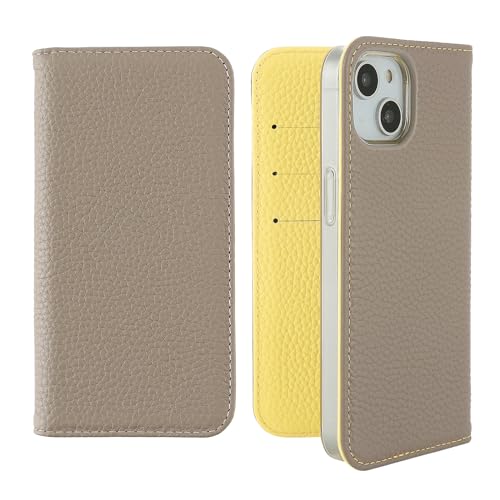 BONABENTURA iPhone15 手帳型レザーケース グリーン グレー BONABENTURA iPhone15 手帳型レザーケース グリーン グレー