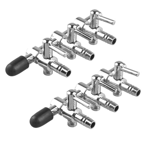 Hsthe Sea 2 Stück 4 mm 3-Wege-Aquarium-Verteiler für Luftstrompumpe, Verteiler, Steuerhebel, Ventil, Luftleitungsschlauch-Anschluss
