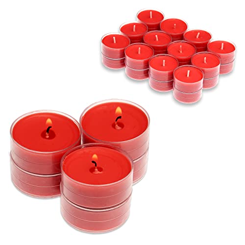 Candelo 24er Set Duft Kerzen - Duftteelichter Apfel Zimt - Teelicht in...