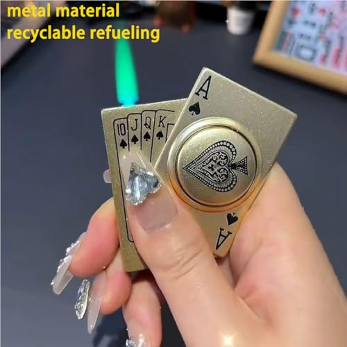 Encendedor Rotativo Ace of Spades Recargable a Butano miniatura 2