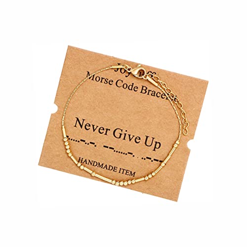 Image of JoycuFF Inspirational ๐ ๐ผ๐ฟ๐๐ฒ ๐๐ผ๐ฑ๐ฒ ๐๐ฟ๐ฎ๐ฐ๐ฒ๐น๐ฒ๐๐ ๐ณ๐ผ๐ฟ ๐ช๐ผ๐บ๐ฒ๐ป Gold Silver Stainless Steel Beads Bracelets Encouragement Birthday Gifts for Her Daughter Sister Mom Best Friend