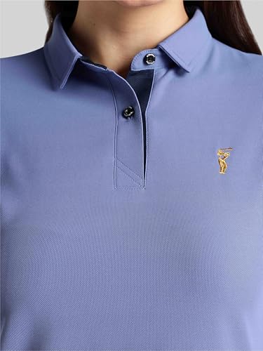 Image of STELLERS Women's Premium Polo T-Shirt, Regular Fit | Odour Resistant | Wrinkle Free | Quick Dry | Stretchable | Lightweight | Breathable | Sustainable | Anti-Static | Feather Touch Feel