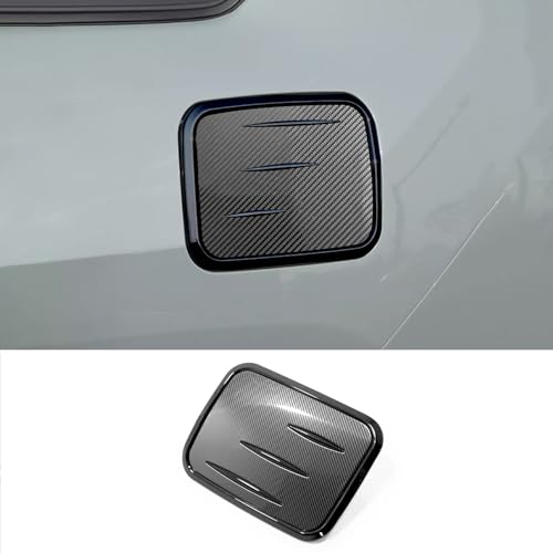 KEAIMEI Car Accessories Fit For Toyota RAV4 2019 2020 2021 2022 2023 2024 Gas Fuel Tank Cover Trim (Carbon Fiber +Black) ABS 1PC