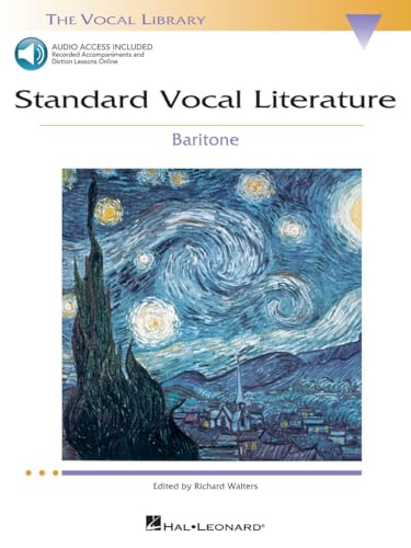 Standard Vocal Literature An Introduction to Repertoire Richard Walters | Baritone Sheet Music Book | 30 Art Songs and Arias for Beginners and Intermediate Singers | Vocal Library Songbook