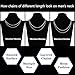Lydow Layered Silver Chain Necklaces for Men, 2PC Double Stainless Steel Rope Cuban Curb Link Chains Set Mens Accessories Necklace Jewelry Gifts Male Him Teen Teenage Boys Cadenas Para Hombres 18/20 Inches