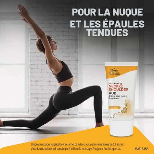 Tiger Balm - Crème Neck and Shoulder - Réduit tensions et fatigue de la nuque et des épaules grâce au massage - Application facile, penètre rapidement - Tube 50g – vue 3