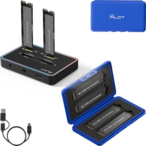 Estuche Organizador M.2 SSD 4 Bahías Azul miniatura 1