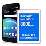 JDIRLDL BL-45F1F Battery Replacement for LG Phoenix 3，3000mAH for LG LV3 Aristo M150 M151 MS210 M210 Phoenix 3 Risio 2 Fortune M153 Fortune 2 LMX210CM, LG BL-45F1F Battery with Manual