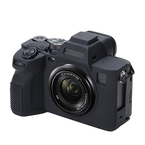 Étui de protection en silicone souple pour Sony A7 IV noir, housse anti-rayures robuste