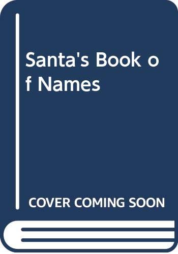 Santa's Book of Names 0606137580 Book Cover