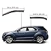 Lightronic Extra Durable Clip-on in-Channel Auto Vent Window Visor, Fits 2010-2017 Chevrolet Equinox, UV Protection Rain Guard, Original Wind Deflector, No-Drill Easy Install, Dark Smoke, 4-Pcs