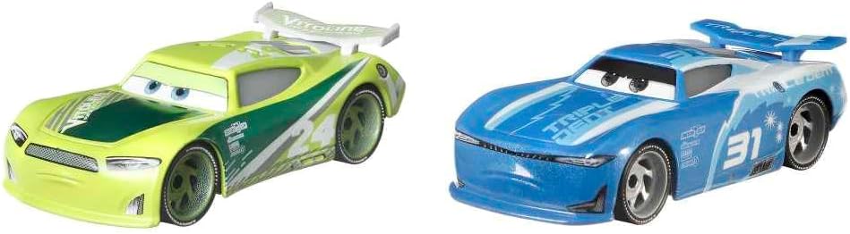 Cars Toys and Pixar Cars 3, NG Vitoline & Triple Dent 2-Pack, 1:55 Scale Die-Cast Fan Favorite Character Vehicles for Racing and Storytelling Fun, Gift for Kids Age 3 and Older Multi