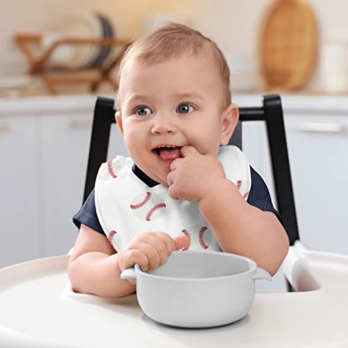 Sweet Jojo Designs 3P-BIB-BASEBALLPATCH Baseball Sports Boy Baby Bandana Bibs thumb #5
