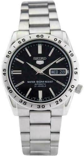 Seiko Men's Automatic Watch with Analog Display and Stainless Steel Strap SNKE01J1