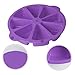 SHEbaking Scone Pan Silicone Triangle Cake Mold for Baking Nonstick Cornbread Pan 8 Cavity Pie Silicone Mold Perfect for Brownies, Muffin, Cupcake, Soap, polenta, or biscuits (Light Purple)