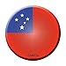 Samoa Novelty Metal Circular Sign C-400