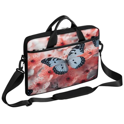 Funda para portátil floral con asas 15 pulgadas miniatura 1