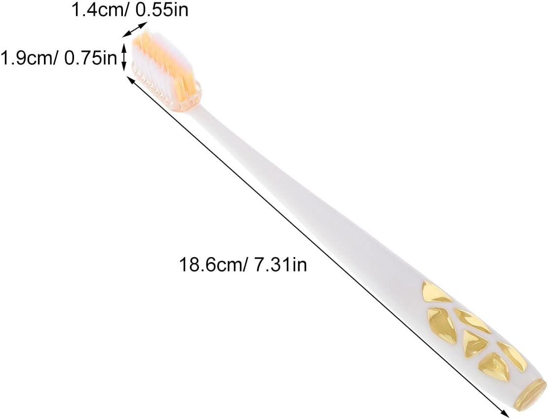 4pcs T Shaped Rotating Toothbrush Soft Bristles for Adults Family Use
