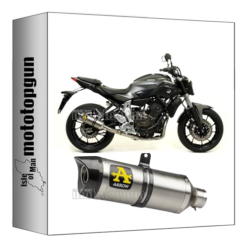 Pot echappement Arrow MT07 silencieux Thunder homologue pour Yamaha MT-07 annees 2014 a 2020