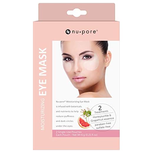 Nu-pore Moisturizing Eye Mask - Under Eye Masks for Puffiness and Eye Treatment for Dark Circles and Wrinkles, 2 Pairs Per Pack (24 Pack)