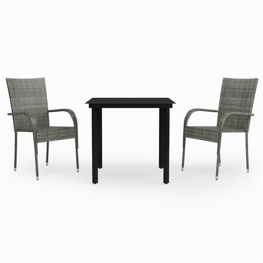Mobilier à dîner de jardin vidaXL ensemble de repas 5 pièces pour terrasse et patio