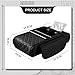 Winmist Glimpse Car Center Console Organizer Armrest Storage Box with 2 Cup Holders-Universal 5-in-1 Leather Cushion Cover,Phone Slot & Tissue Holder for SUV/Sedan(Black)