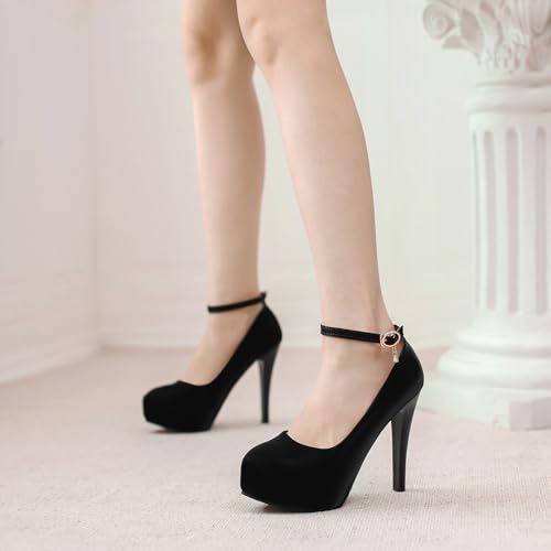 Super High Heel Ankle Strap Mary Jane Platform Women Shoes4