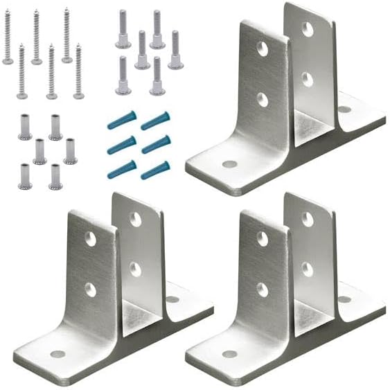 Cast Stainless Steel, Urinal Screen Pack of 3 for 3/4" Material - 41541