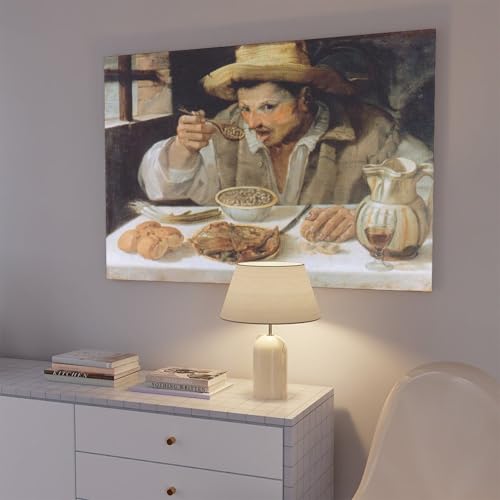 The Bean Eater Carracci impression sur toile pour rompre la monotonie