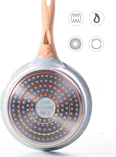 NIUBB Wok Milk Pan Cooking Pot Saucepan Milk and Butter Warmer Nonstick Sauce Pan Small Pot with Lid Milk Pan Sauce Pan - Image 3