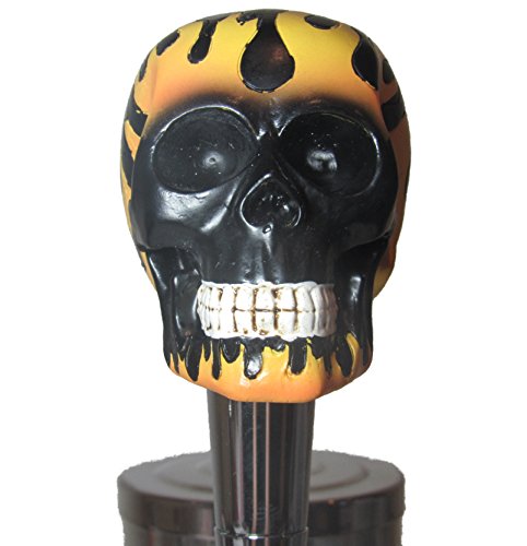Kool Collectibles Black Flame Skull Beer Tap Handle