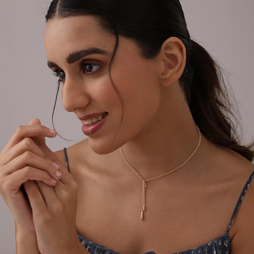 Image of TRUESILVER ACPL 925 Sterling Silver Lariat Necklace for Women | Y-Shape Pendant Necklace with Chain | Fine Silver Jewelry | Gift for Women & Girls