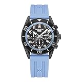 Boîtier en acier inoxydable noir, diamètre du boîtier : environ. 42 mm (sans couronne)