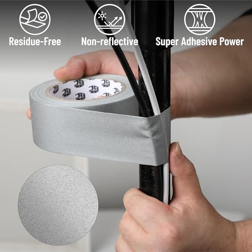 Gaffers Tape Bates gris clair pour fixer les câbles sans abîmer - 5