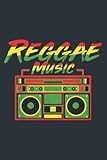  Reggae Music Rasta Jamaica Vintage Boombox: - Daily planner notebook, Size format 6.0 x 9.0 inches pages