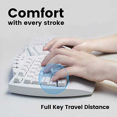 Perixx Periboard-612 Wireless Ergonomic USB Split Keyboard, US English Layout by Perixx - Image 6