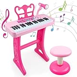 Love&Mini Kids Keyboard Toys for Girls - 37 Keys Pianos Toy...