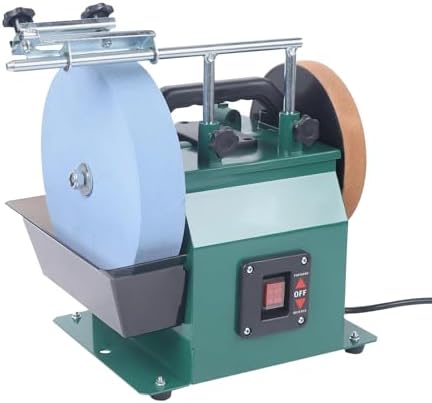 Electric Knife Sharpener with Adjustable Water Cooling, Dual-Direction Wet Stone Grinder for Precision Sharpening and Polishing