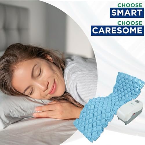 Image of Air Mattress Therapy for Bed Sores Anti-Decubitus|Bubble Mattress| Anti-Bedsore Air Mattress with Compressor Inflatable Air Bed (Blue)
