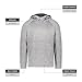 Holloway Youth All-Pro Performance Fleece Hoodie Athletic Grey Heather/Iron M