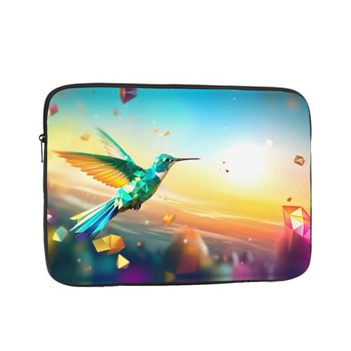 Diamond Cut Bluebird Laptop Sleeve Case 15 Inch Suitable For Notebook Computer Tablet Traveling Carrying Simple Case