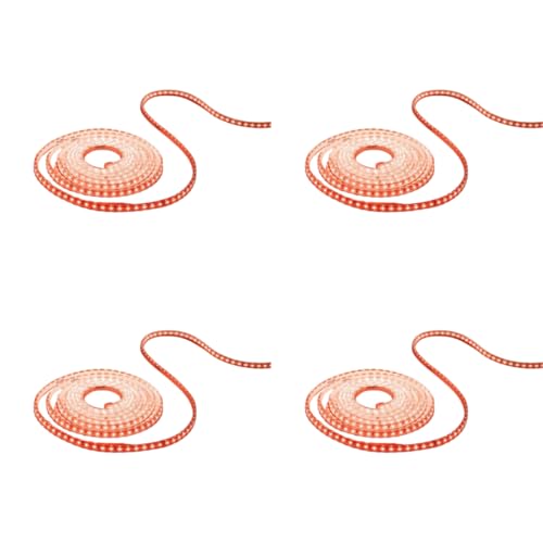 Image of PHILIPS 5 Meter LED Rope Light | Flexishine Plug n Play Flexible Rope Light for Indoor and Outdoor Decorations | Rope Light for False Ceiling,Balcony,Diwali,Christmas | Colour : Red, Pack of 4